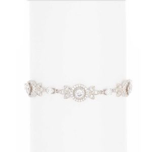 Carolee Crystal Cluster Flex Link Bracelet